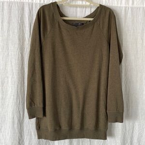 Victoria’s Secret Olive Crewneck Sweater Tunic S